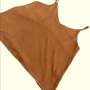 Brown dressy top